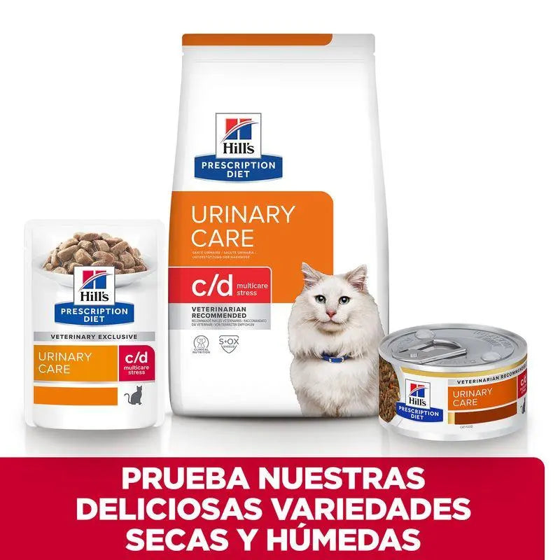 Hill'S Feline C/D Urinary Stress Estofado Con Pollo Y Verduras 82G - Precios Más Baratos - Todoanimal