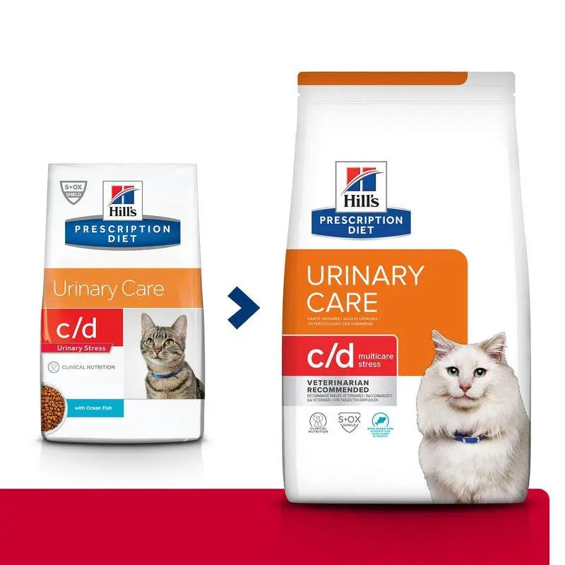 Hill'S Feline C/D Urinary Stress Pescado Azul 3Kg - Precios Más Baratos - Todoanimal