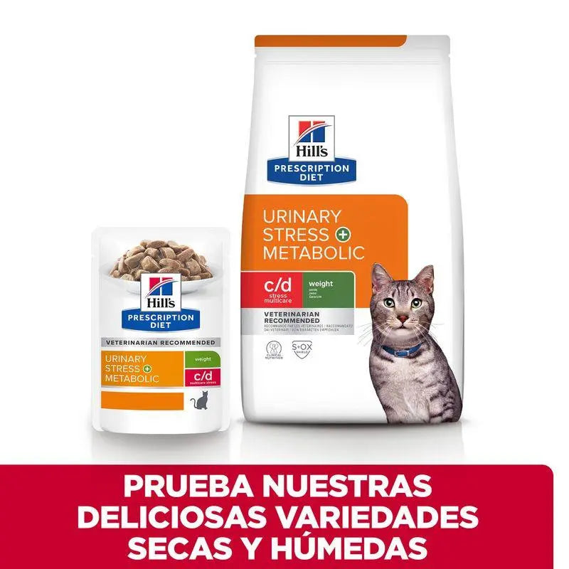 Hill'S Feline C/D Urinary Stress + Metabolic 3Kg - Precios Más Baratos - Todoanimal