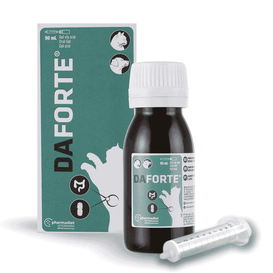 Daforte 50ml Antidiarreico para Perros, Gatos y Otras Mascotas | Corta la Diarrea Rápidamente PHARMADIET