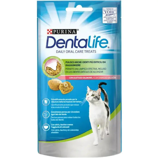 Dentalife Cat Salmón 40 g al mejor precio -Todoanimal.es