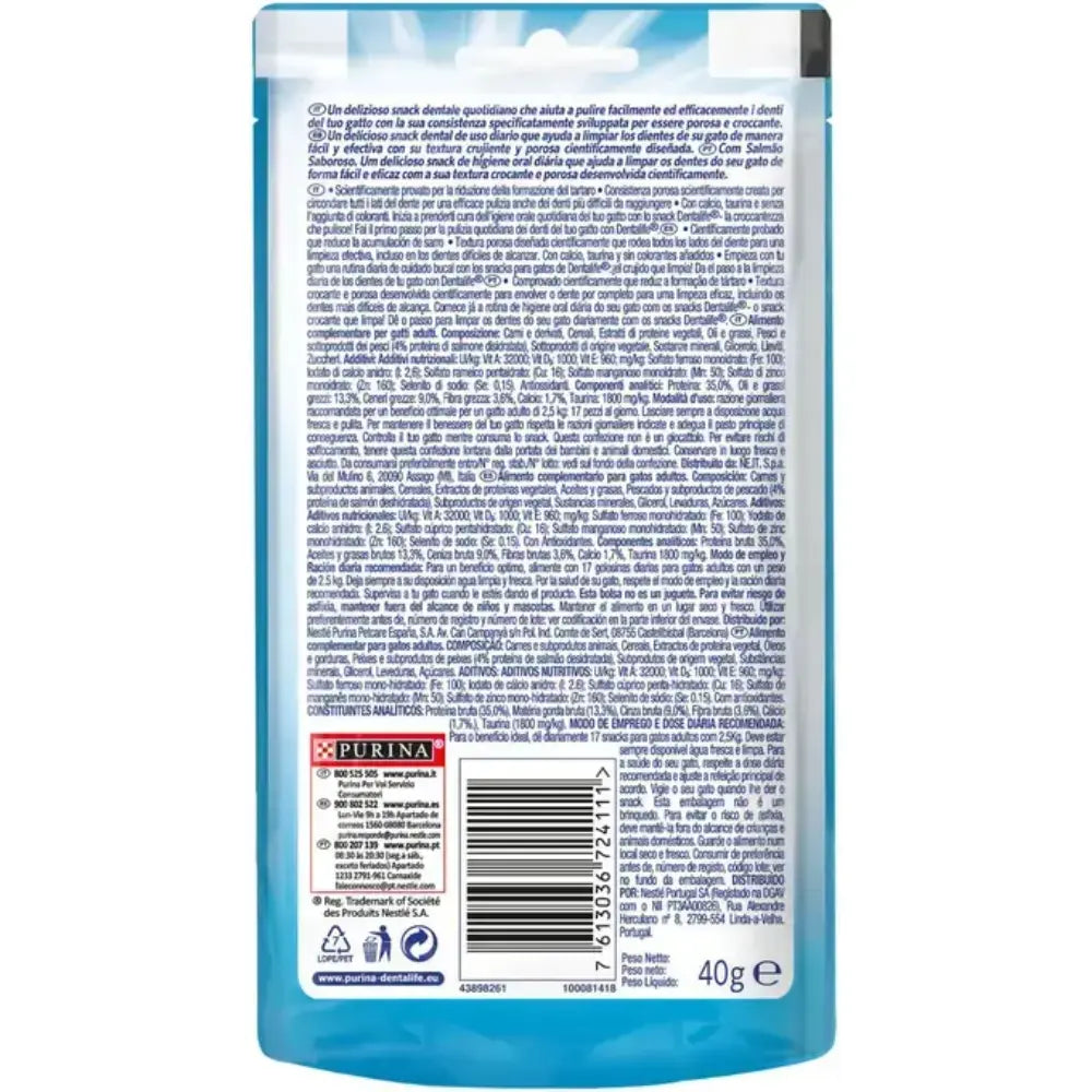 Dentalife Cat Salmón 40 g al mejor precio -Todoanimal.es