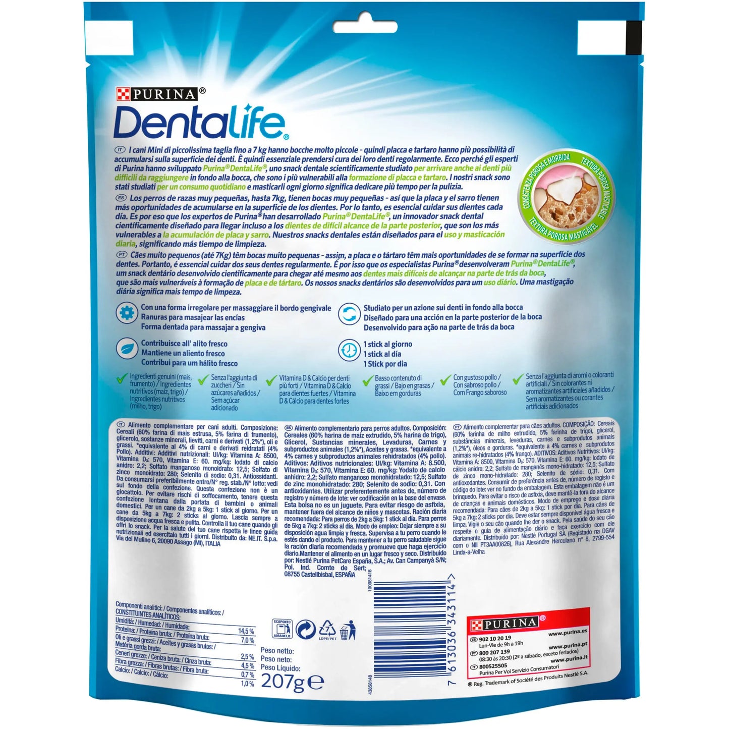 Dentalife Dog Extra Mini 21 Sticks al mejor precio -Todoanimal.es