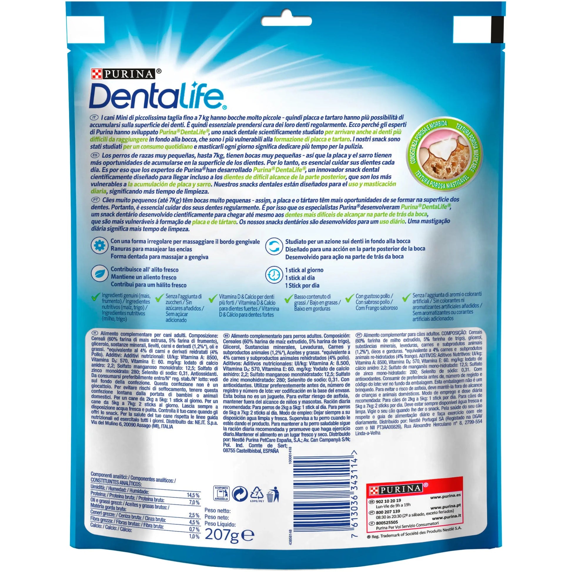 Dentalife Dog Extra Mini 21 Sticks al mejor precio -Todoanimal.es