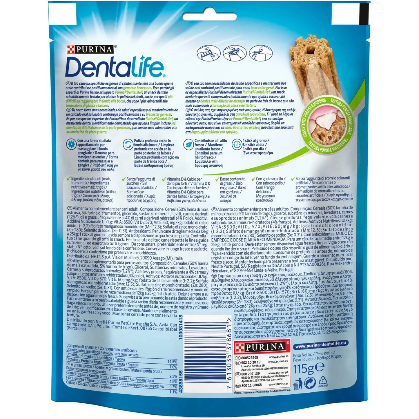 Dentalife Dog Medium 5 Sticks al mejor precio -Todoanimal.es