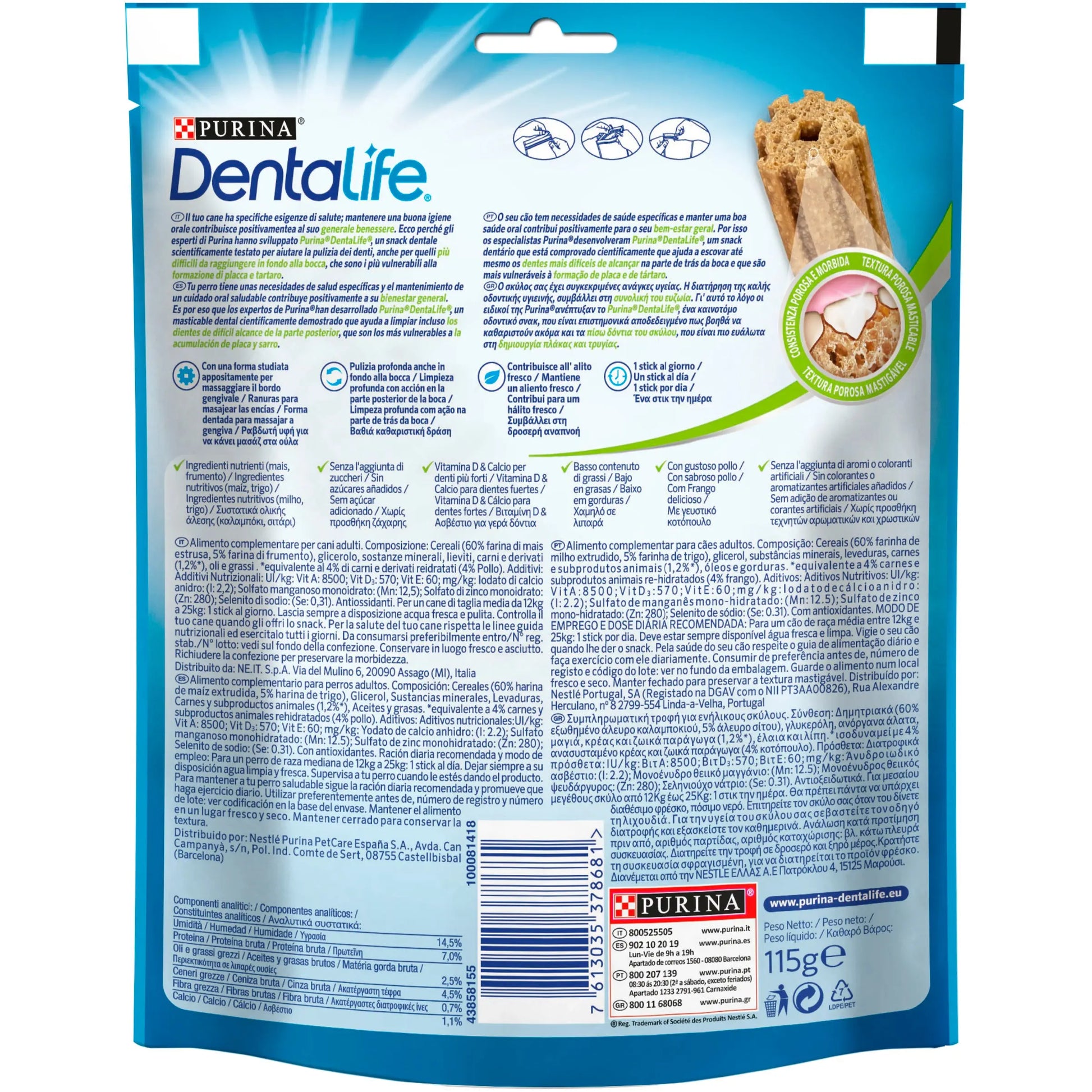 Dentalife Dog Medium 5 Sticks al mejor precio -Todoanimal.es