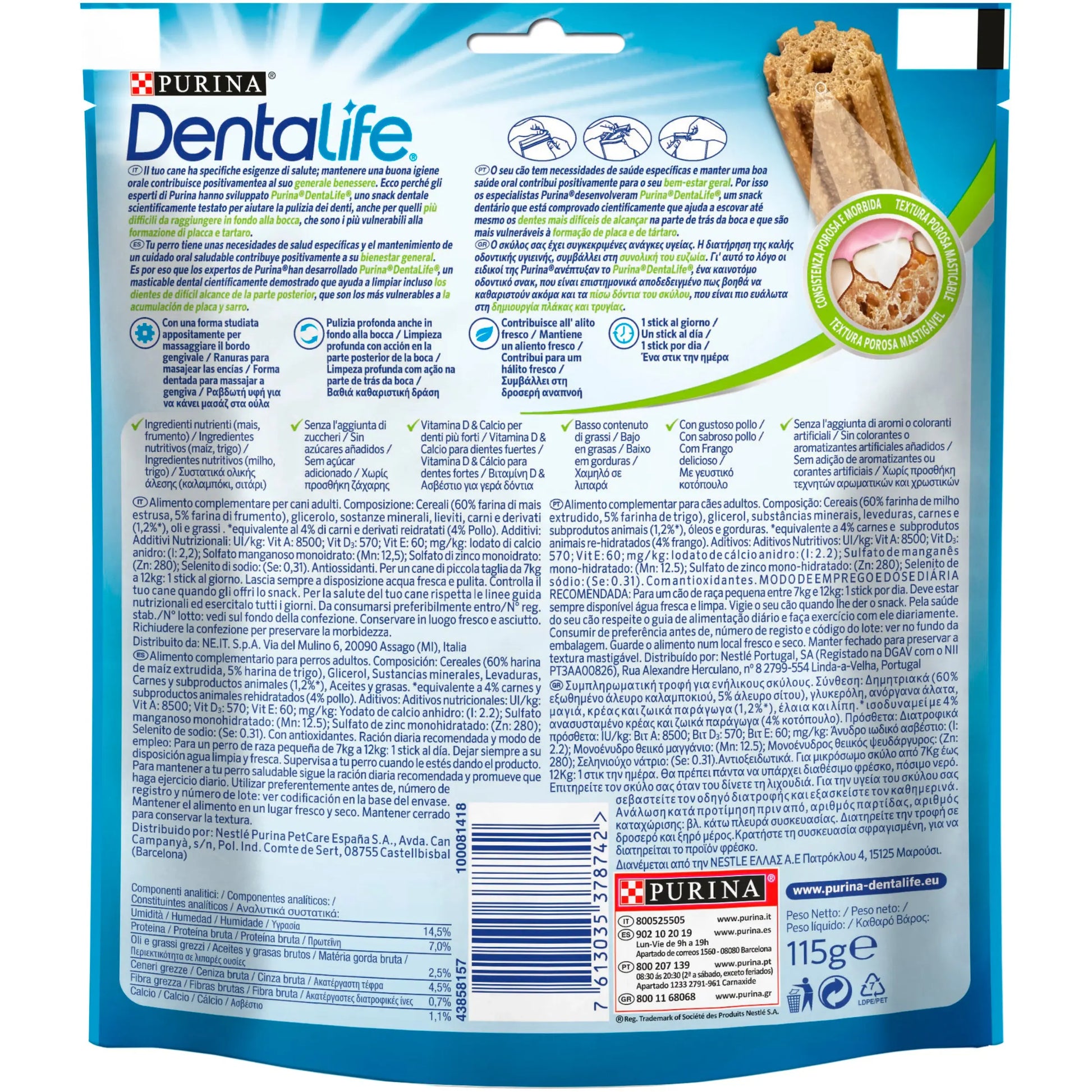 Dentalife Dog Small 7 Sticks al mejor precio -Todoanimal.es