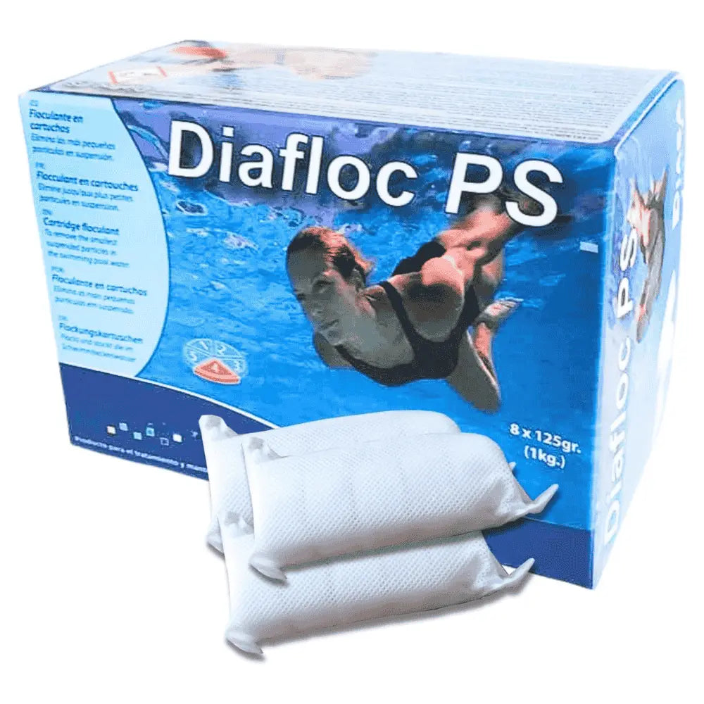 Diafloc Ps 1 kg Floculante Sólido para Piscinas | Agua Cristalina | Clarificador Potente al mejor precio -Todoanimal.es