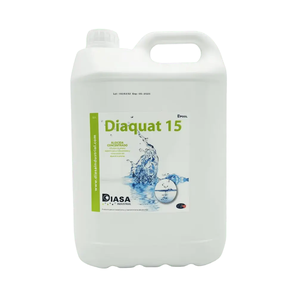 Diaquat 15 Algicida Concentrado 5L para Piscinas Antialgas en Formato Líquido al mejor precio -Todoanimal.es