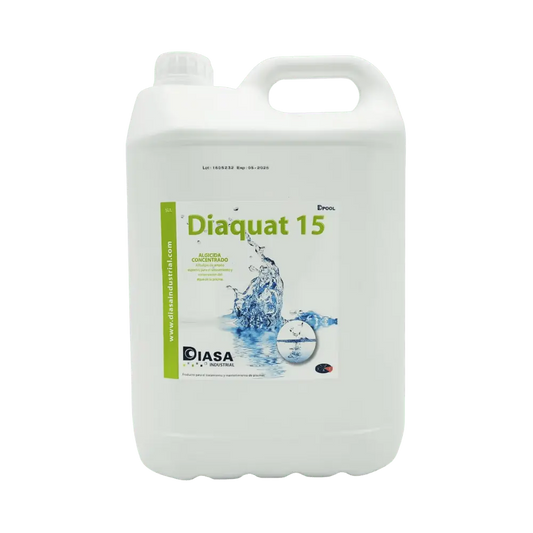 Diaquat 15 Algicida Concentrado 5L para Piscinas Antialgas en Formato Líquido al mejor precio -Todoanimal.es