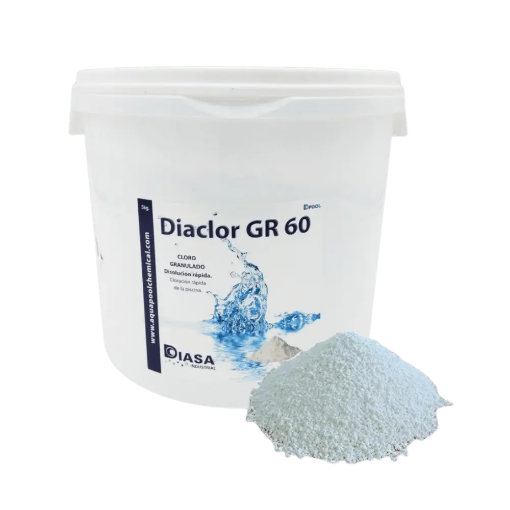 Diasa Cloro Granulado 5 kg Diaclor GR 60 Disolución Rápida al mejor precio -Todoanimal.es