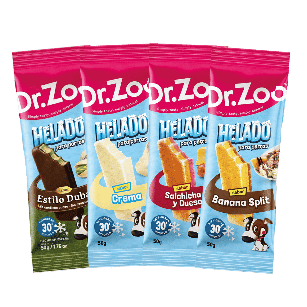 Dr. Zoo Snack Helado Banana Split 50 g para Perros al mejor precio -Todoanimal.es