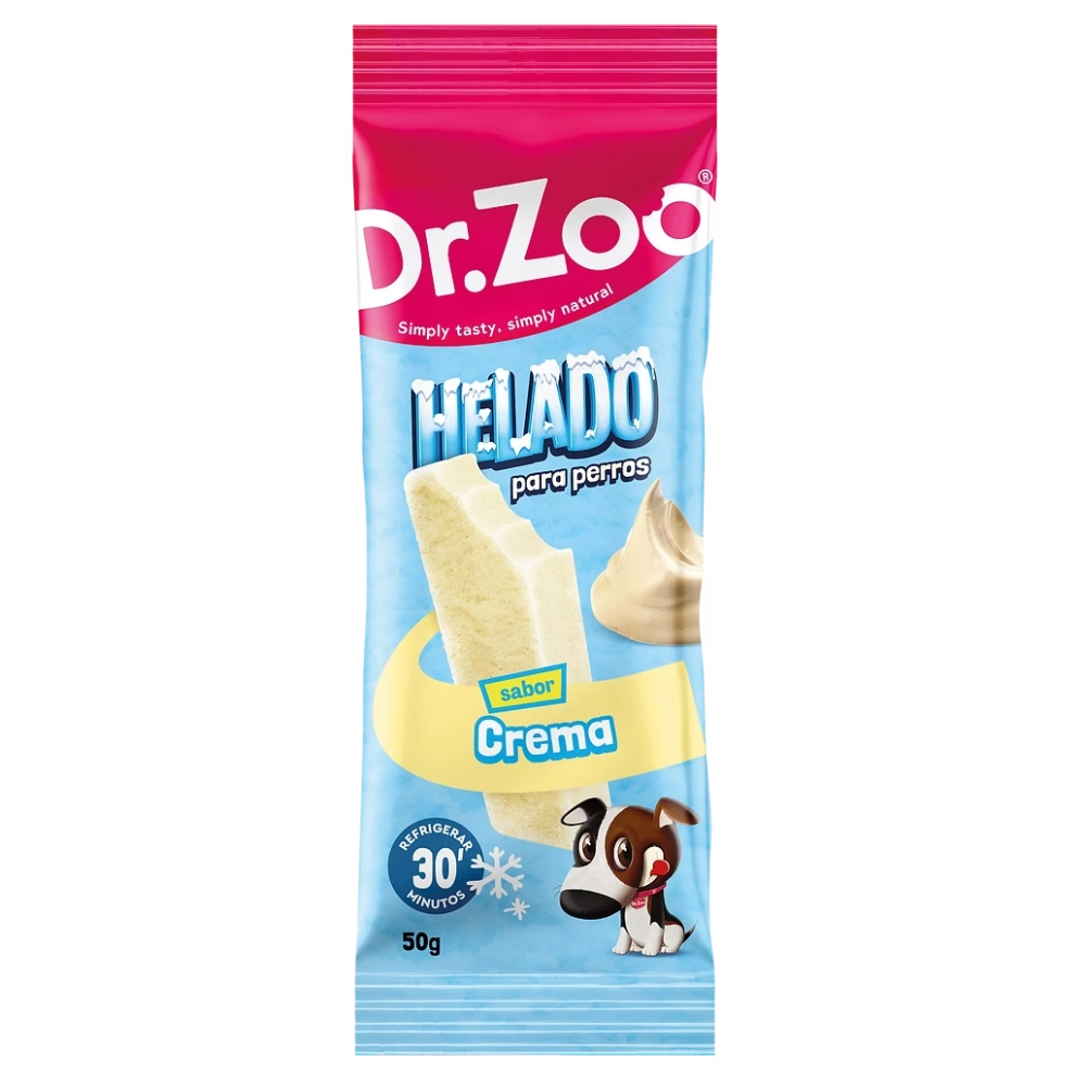 Dr. Zoo Snack Helado Crema 50 g para Perros al mejor precio -Todoanimal.es