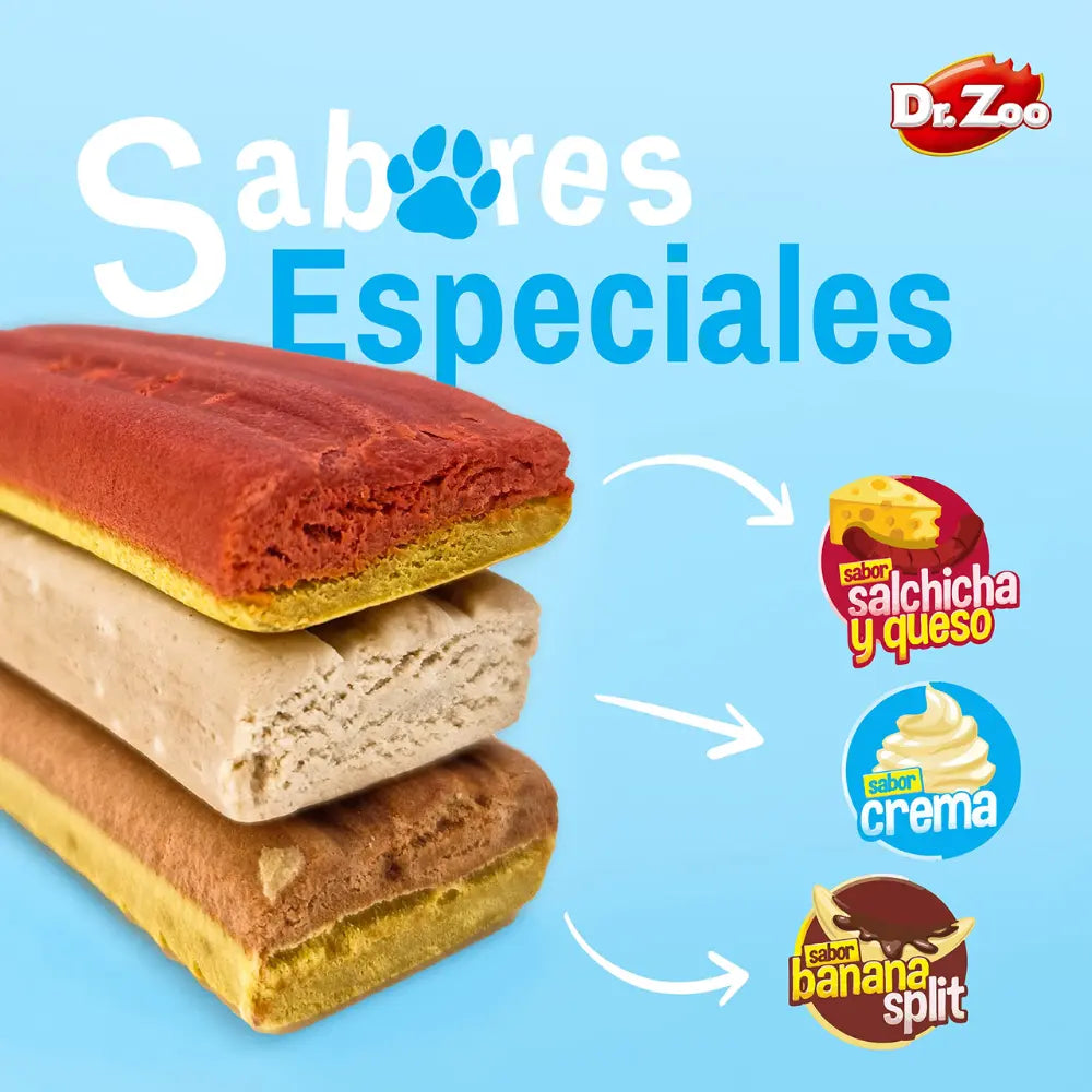 Dr. Zoo Snack Helado Salchicha y Queso 50 g para Perros al mejor precio -Todoanimal.es