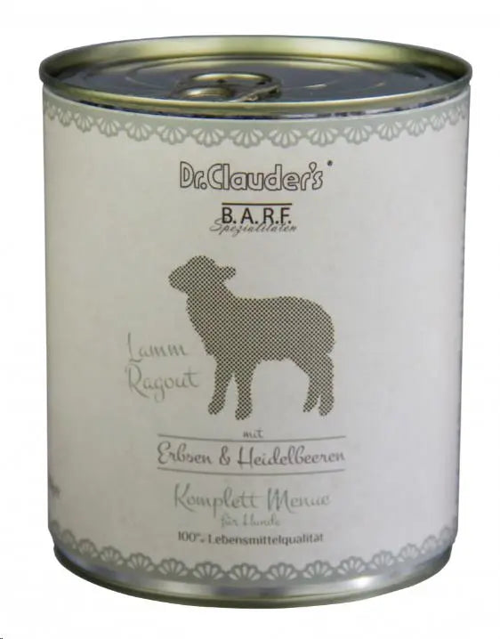 Dr.Clauder'S Barf Dog Complete Menu Cordero 800G - Precios Más Baratos - Todoanimal
