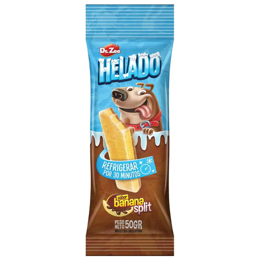 Dr.Zoo Snack Helado Banana Split 50 g al mejor precio -Todoanimal.es