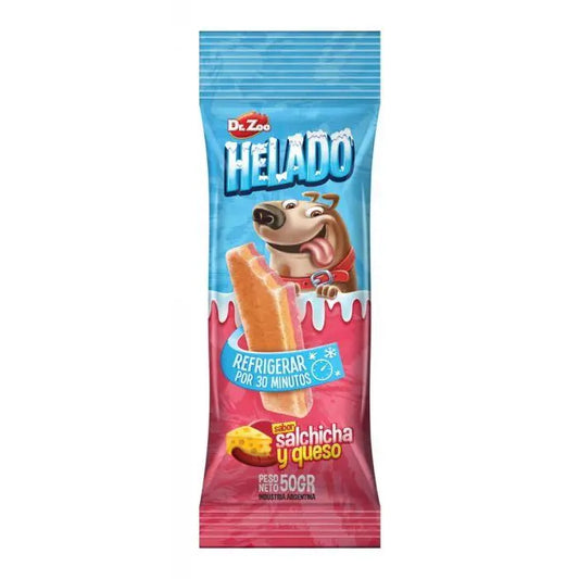 Dr.Zoo Snack Helado Salchicha Y Queso 50Gr