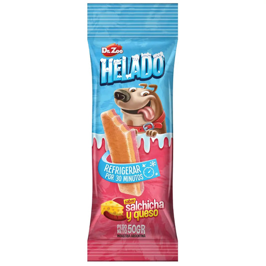 Dr.Zoo Snack Helado Salchicha y Queso 50 g al mejor precio -Todoanimal.es