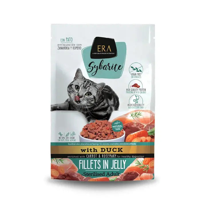 Era Sybarite Cat Sterilized Adult Filetes Pato 85G Sobre ERA