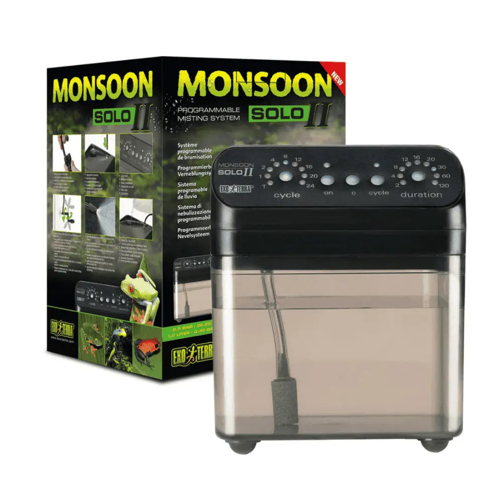 Exo Terra Monsoon II Solo Sistema de Lluvia Programable para Terrarios al mejor precio -Todoanimal.es