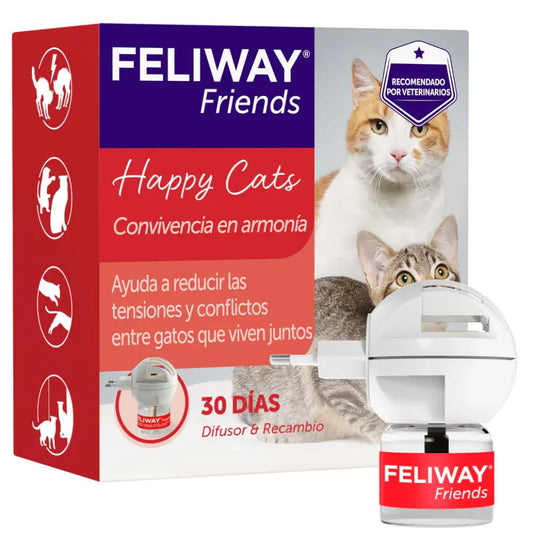 Feliway Friends Difusor+Recambio 48 ml al mejor precio -Todoanimal.es
