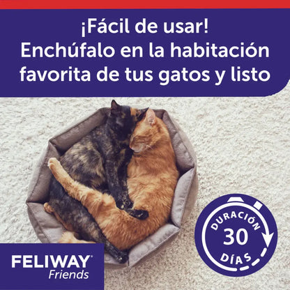 Feliway Friends Difusor+Recambio 48 ml al mejor precio -Todoanimal.es
