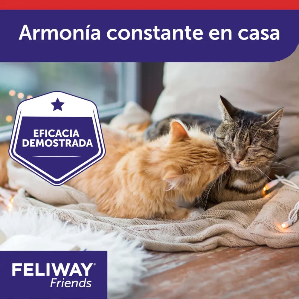 Feliway Friends Difusor+Recambio 48 ml al mejor precio -Todoanimal.es