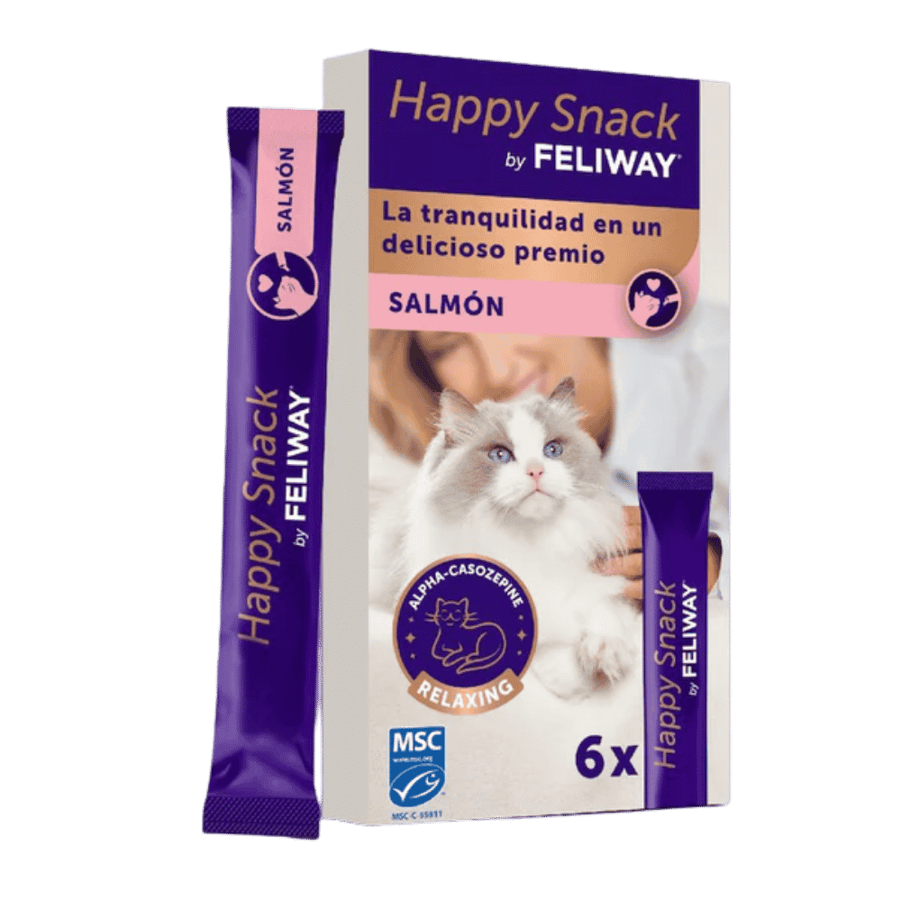 Feliway Happy Snacks Relajantes para Gatos Salmón al mejor precio -Todoanimal.es
