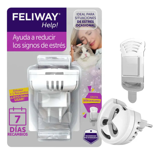 Feliway Help Difusor+Recambio al mejor precio -Todoanimal.es