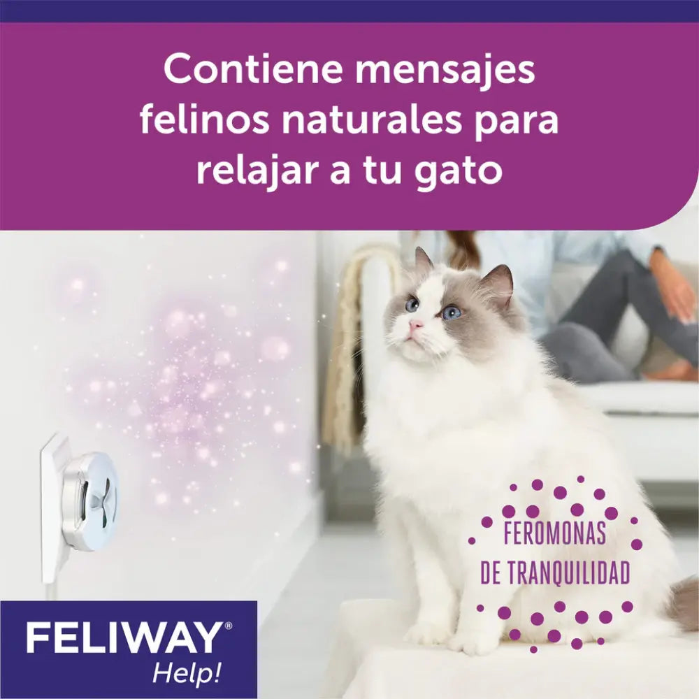 Feliway Help Difusor+Recambio al mejor precio -Todoanimal.es