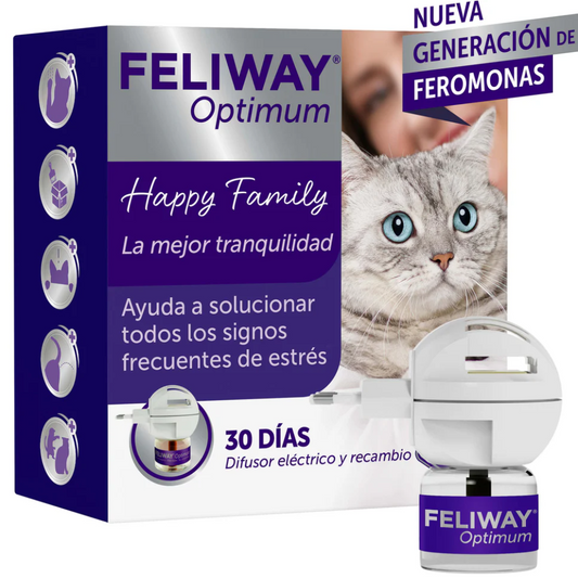 Feliway Optimum Difusor+Recambio 48 ml al mejor precio -Todoanimal.es