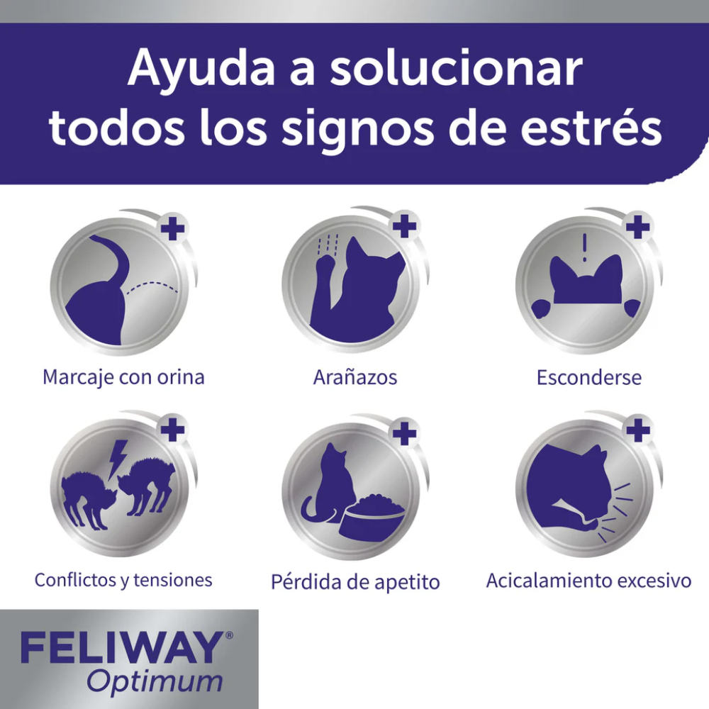 Feliway Optimum Difusor+Recambio 48 ml al mejor precio -Todoanimal.es