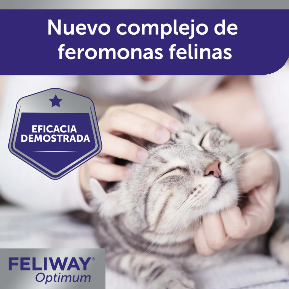 Feliway Optimum Difusor+Recambio 48 ml al mejor precio -Todoanimal.es