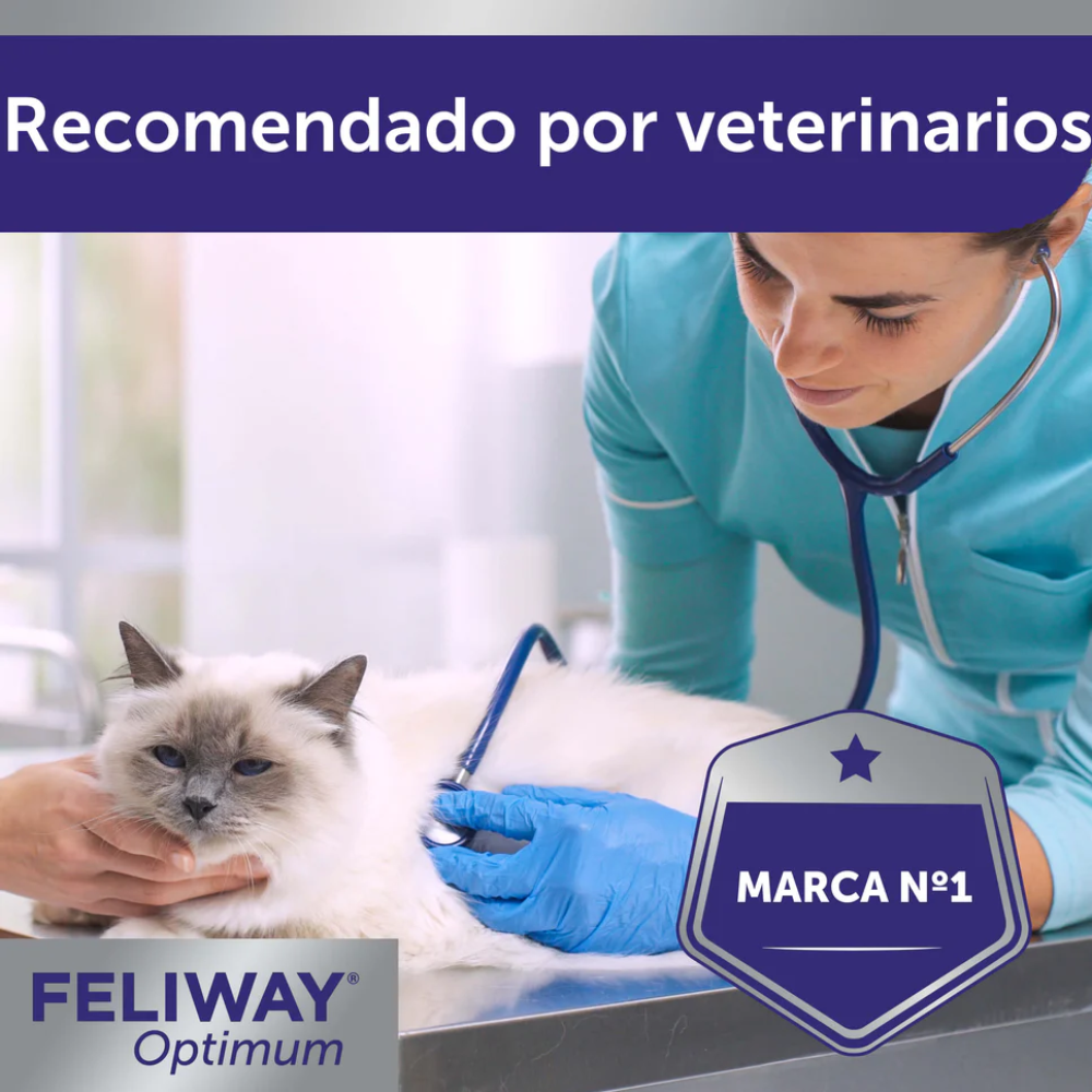 Feliway Optimum Difusor+Recambio 48 ml al mejor precio -Todoanimal.es