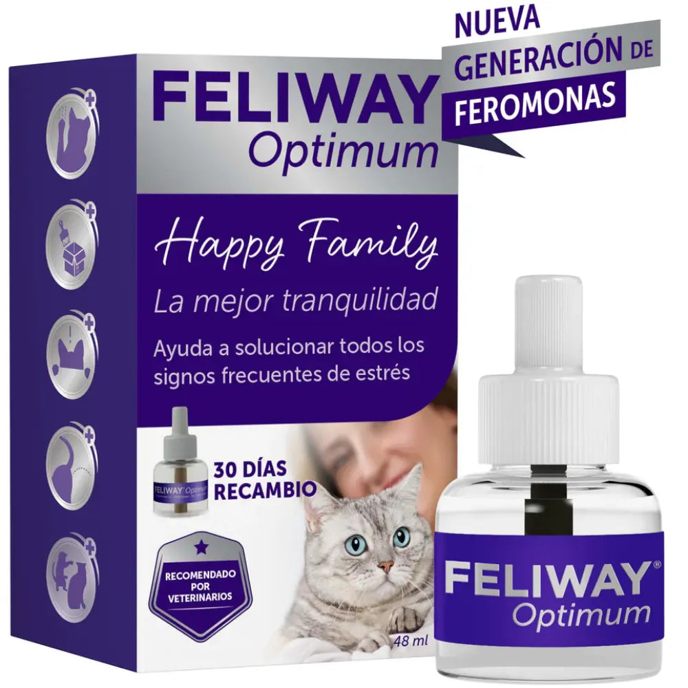Feliway Optimum Recambio 48 ml al mejor precio -Todoanimal.es