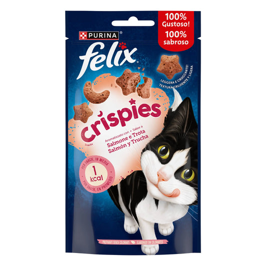 Felix Crispies Salmón & Trucha 45 g al mejor precio -Todoanimal.es
