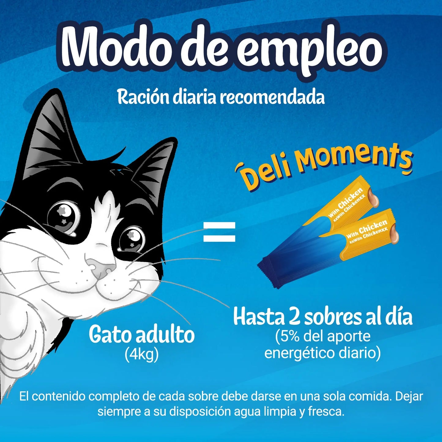 Felix Deli Moments Pack 4x10 g - Snack Líquido para Gatos | Pollo, Salmón o Pato al mejor precio -Todoanimal.es