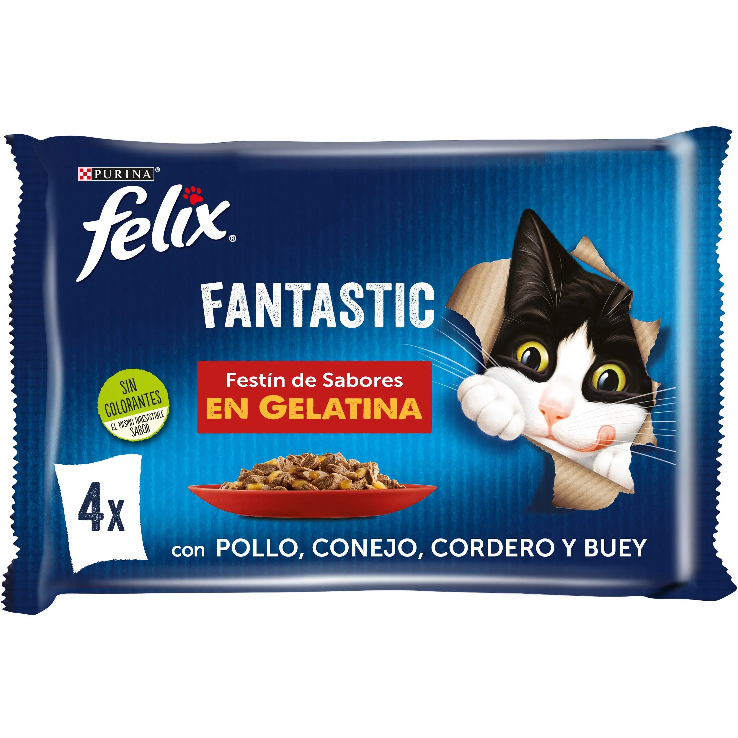 Felix Fantastic Carnes Pack 4X85 g al mejor precio -Todoanimal.es