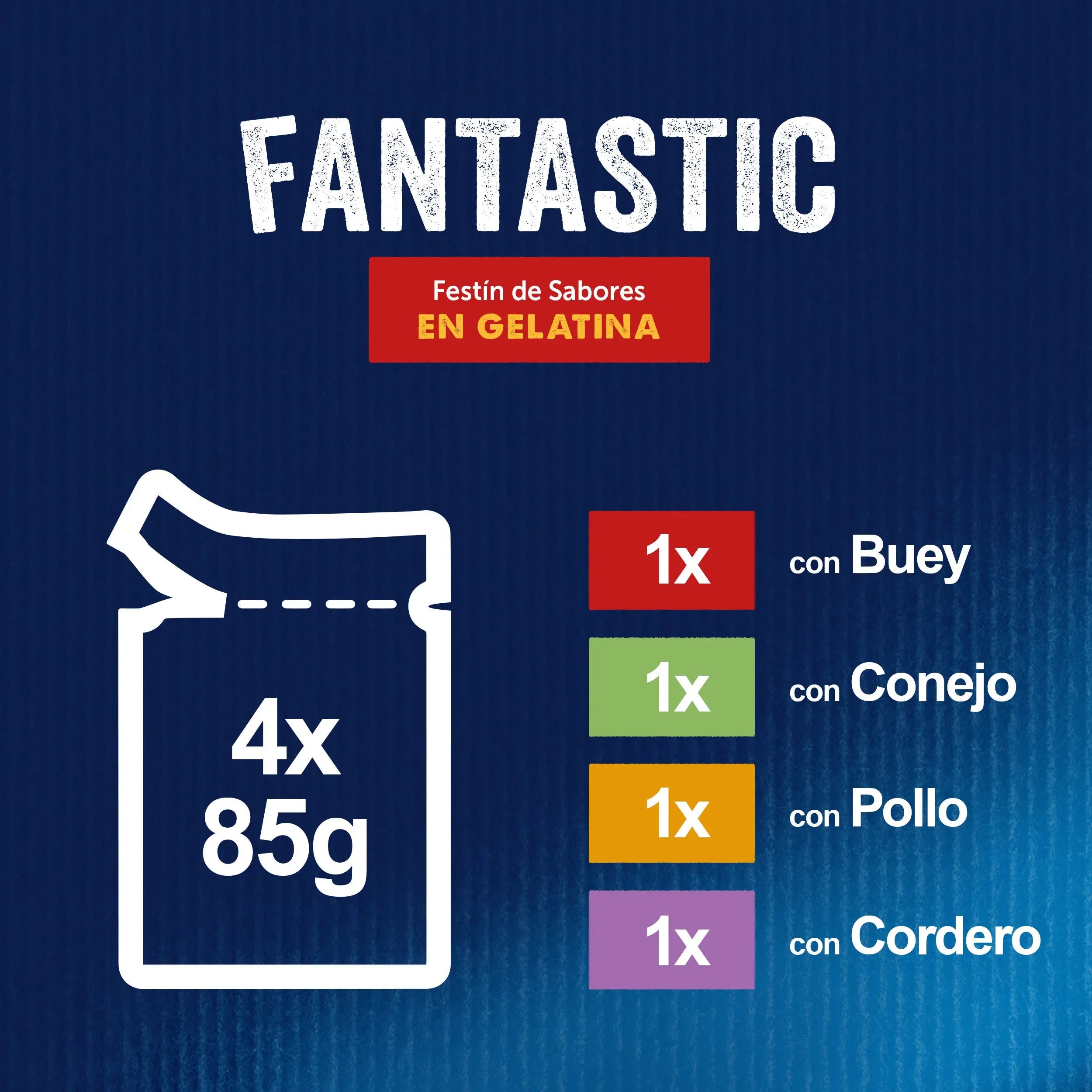 Felix Fantastic Carnes Pack 4X85 g al mejor precio -Todoanimal.es