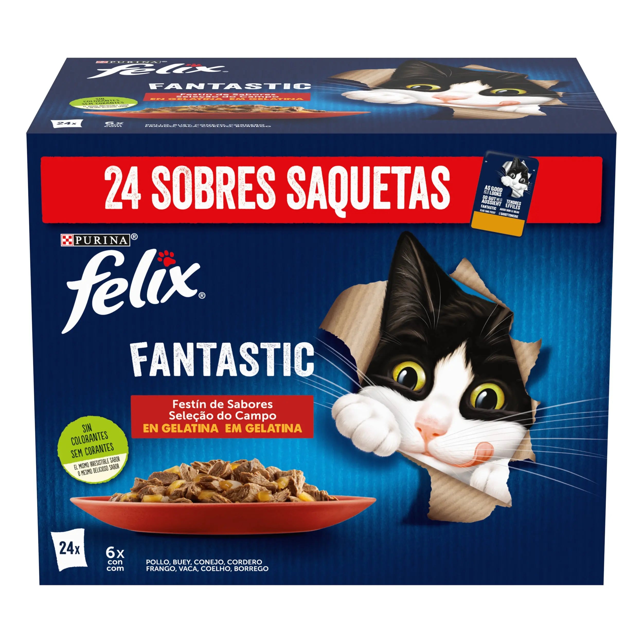 Felix Fantastic Countryside Pack 24x85 g al mejor precio -Todoanimal.es