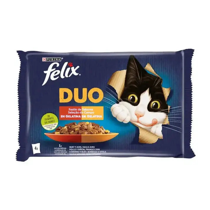 Felix Fantastic Duo Carnes Pack 4X85G Todoanimal.es