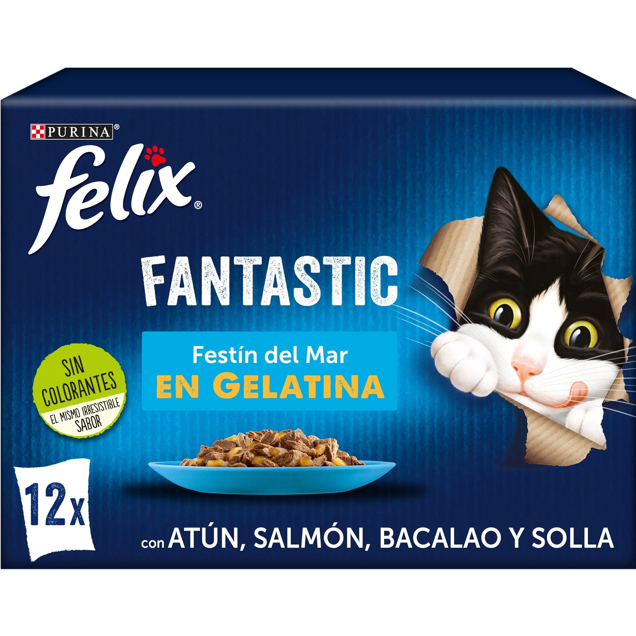 Felix Fantastic Festin Del Mar Pack 12X85 g al mejor precio -Todoanimal.es