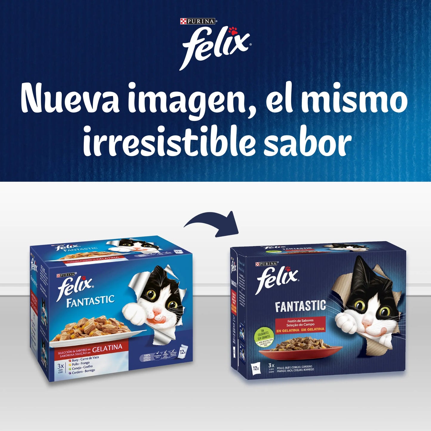 Felix Fantastic Junior Pack 4x85 g al mejor precio -Todoanimal.es