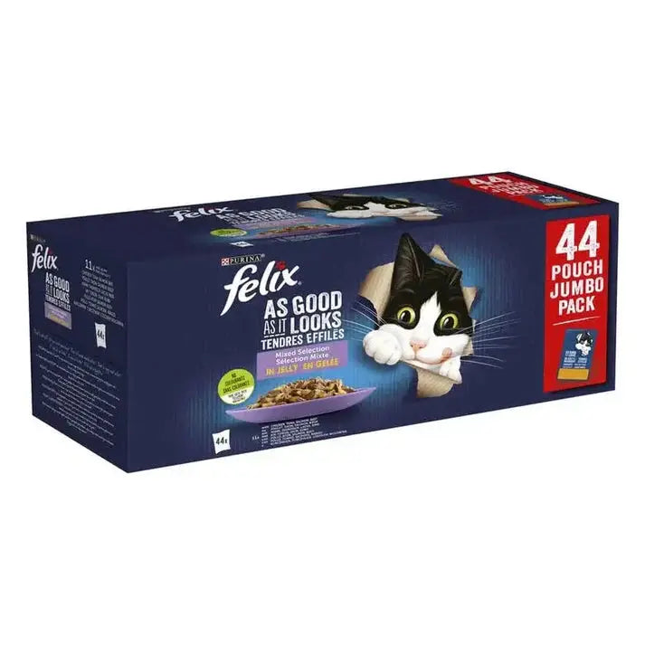 Felix Fantastic Selección De Sabores En Gelatina Pack 44X85G Todoanimal.es