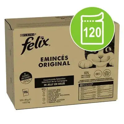 Felix Fantastic Selección Gelatina Carnes Pack 120X85G Todoanimal.es