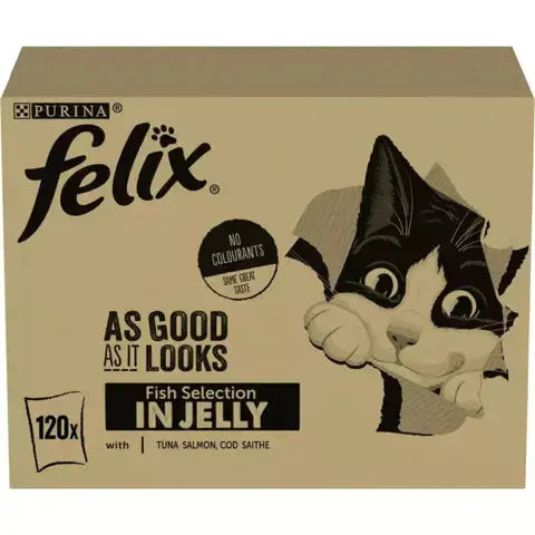 Felix Fantastic Selección Gelatina Pescados Pack 120X85G Todoanimal.es