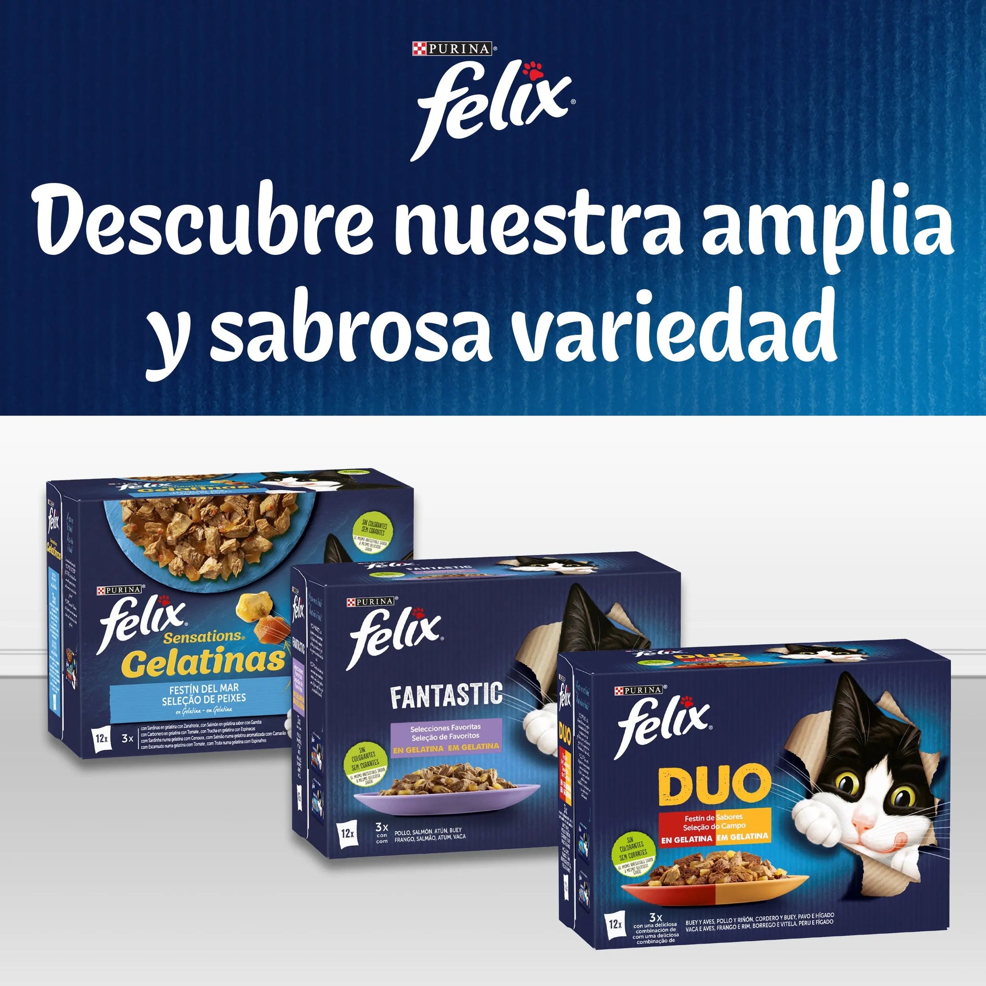 Felix Fantastic Selección Gelatina Pescados Pack 120x85 g al mejor precio -Todoanimal.es