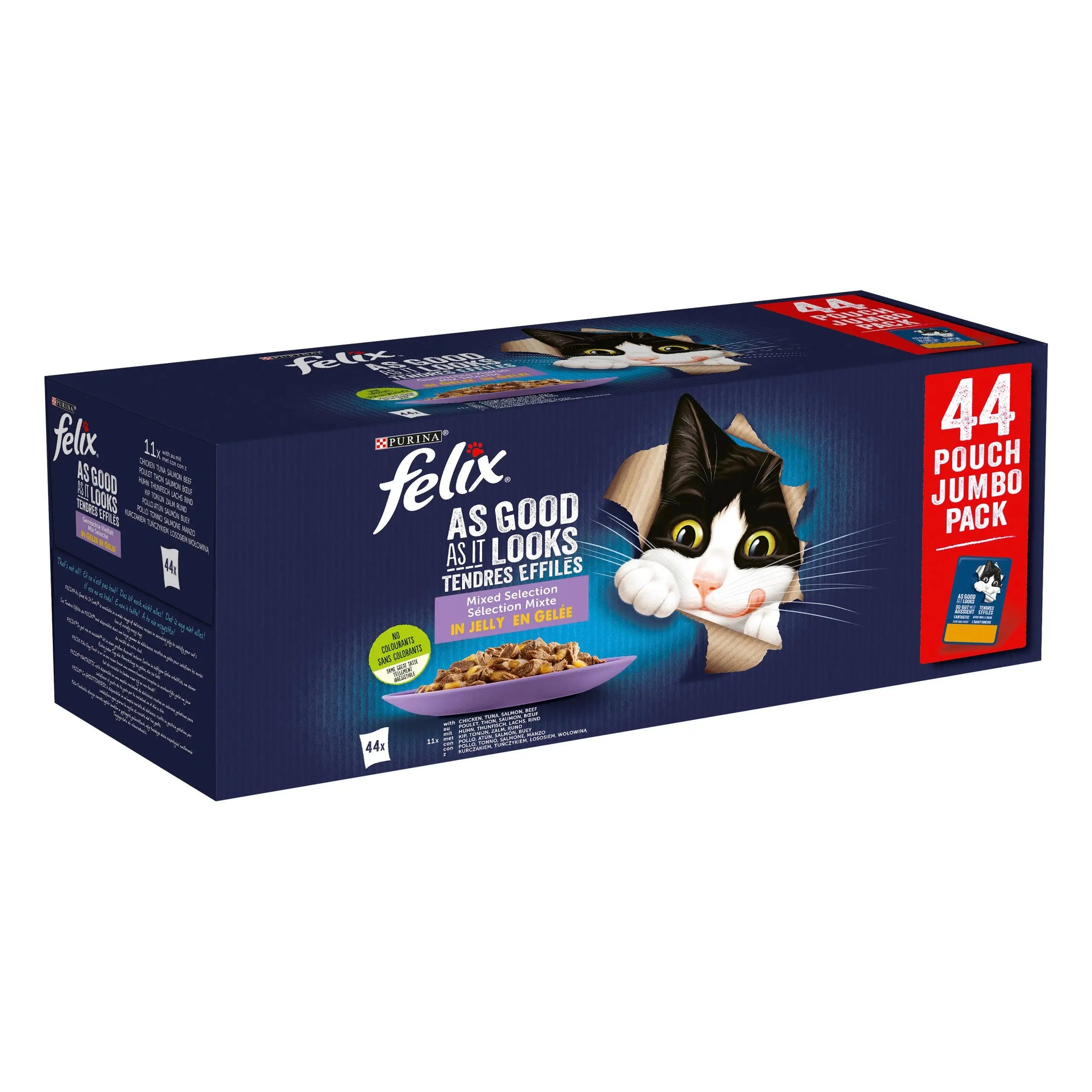 Felix Fantastic Selección de Sabores En Gelatina Pack 44X85 g al mejor precio -Todoanimal.es