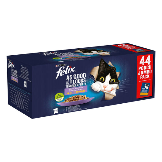 Felix Fantastic Selección de Sabores En Gelatina Pack 44X85 g al mejor precio -Todoanimal.es