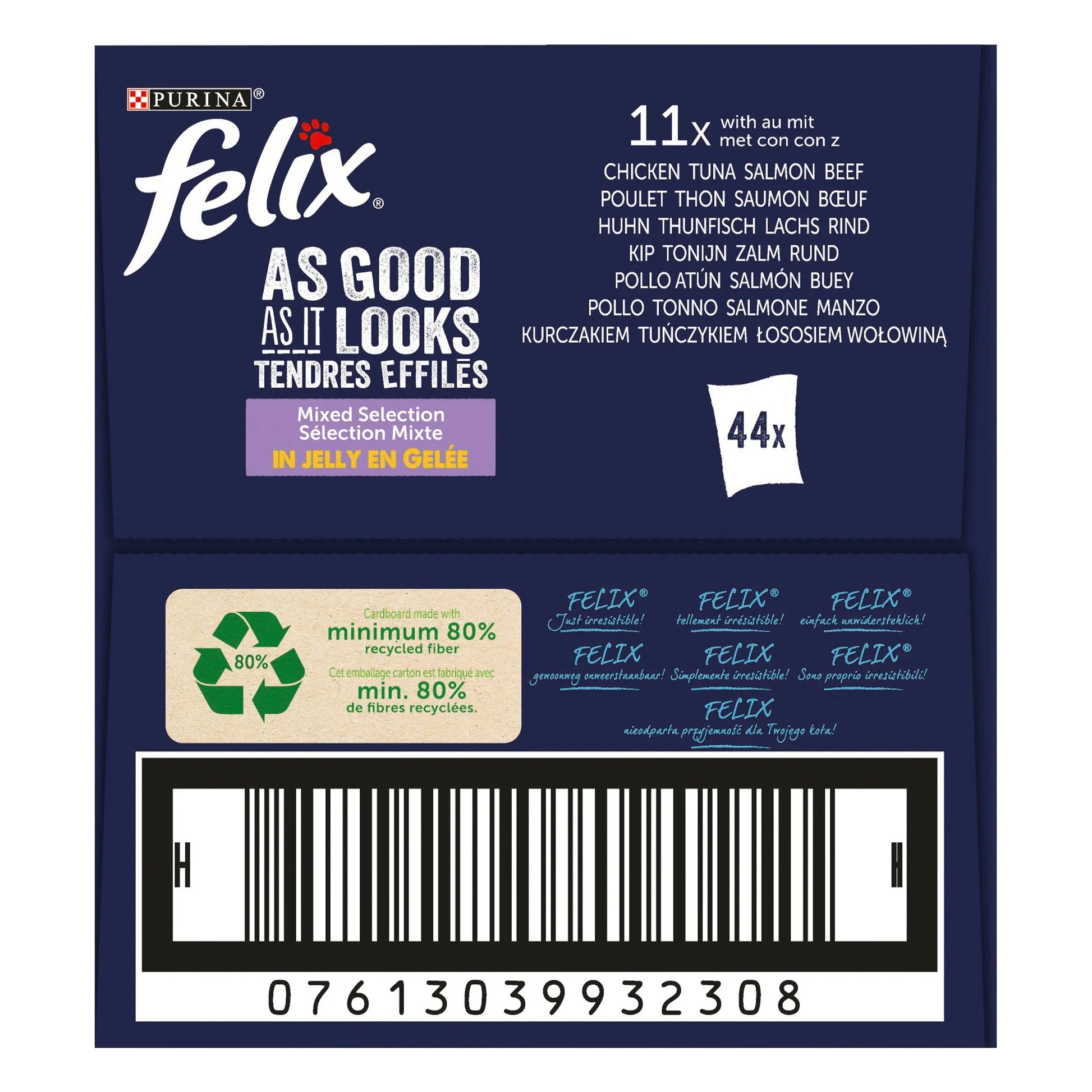 Felix Fantastic Selección de Sabores En Gelatina Pack 44X85 g al mejor precio -Todoanimal.es
